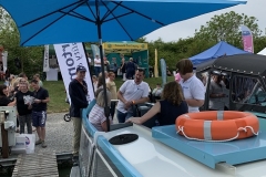 Visitors on board