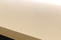 Cream woodedged worktop